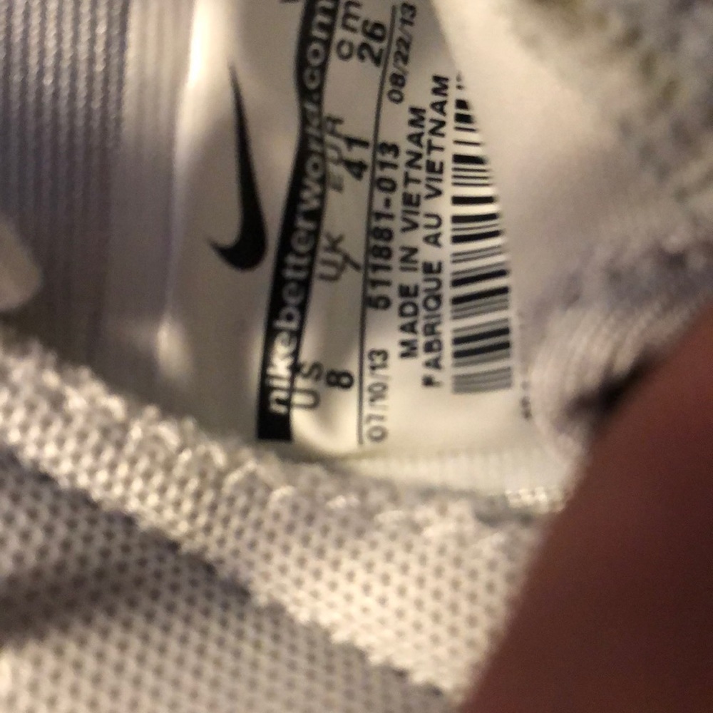 Nike Roshe Run Men’s Shoes - Light Gray/Teal, Size 8 (Fits Women’s Size 9.5) - Picture 5 of 10